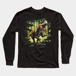 T-Rex Tyrannosaurus Dinosaur Design Long Sleeve T-Shirt